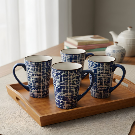 Porcelain Mug Set - 4 Pcs